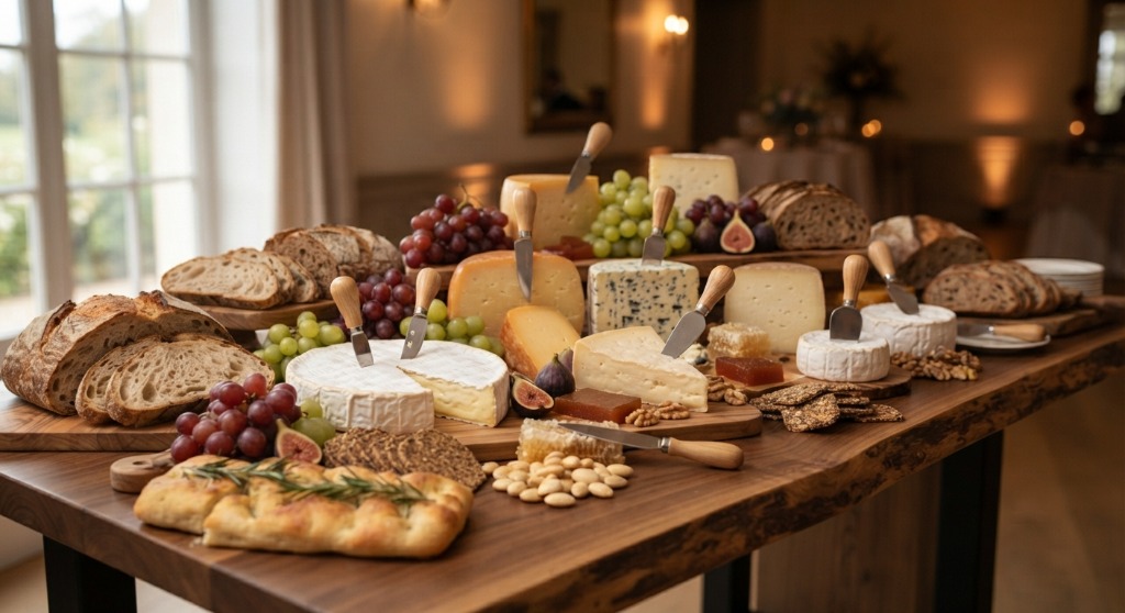 Buffet d'Exception Fromages et Pains Artisanaux