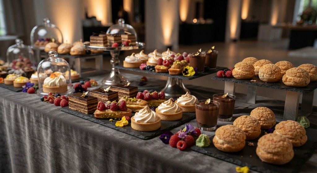 Buffet Mignardises Sucrées et Pâtisseries Raffinées