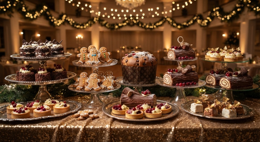 Grand Buffet de Pâtisseries Féérie de Noël