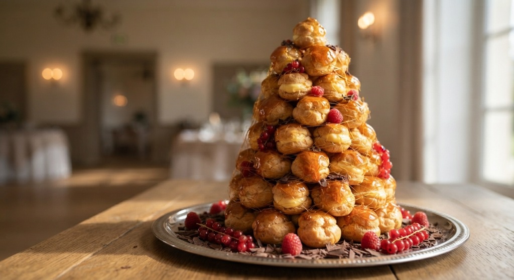 Pièce Montée Croquembouche Traditionnelle Mariage et Gala