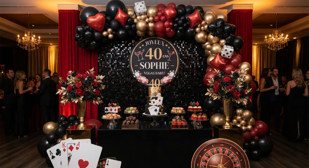 Soirée Thématique Casino Vegas 40 ans