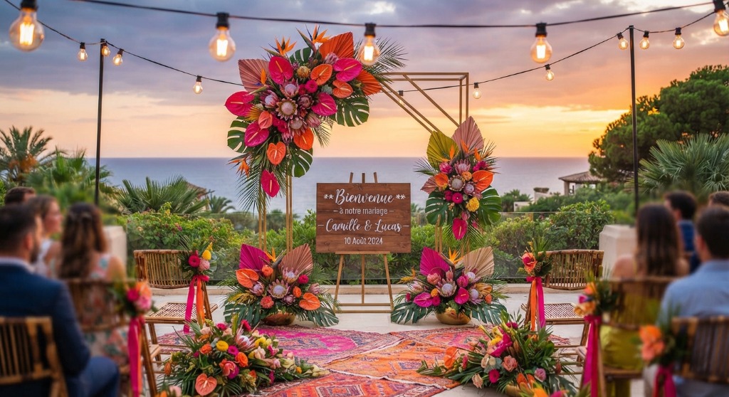Mariage Tropical Mer Camille & Lucas