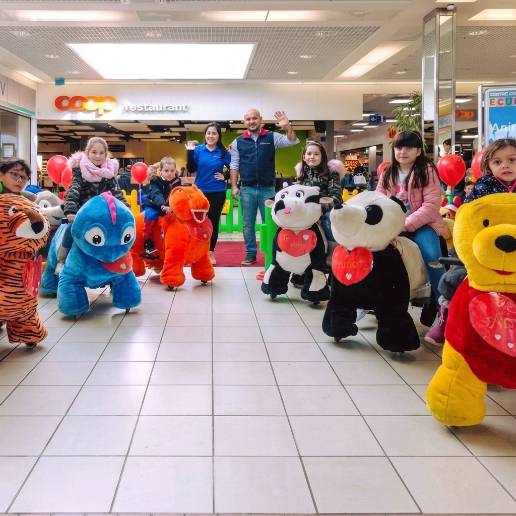 Animation en centre commercial avec l'équipe Les DouDouRouLs